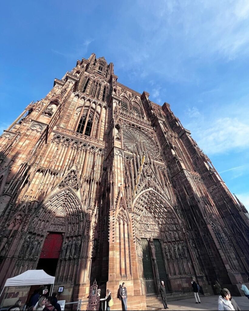 a large building with a tower